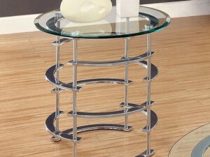 Clonmel End Table, Chrome