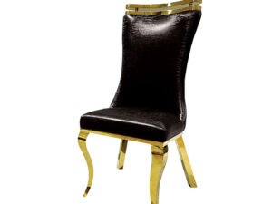 Palazzo Chair, Gold/Black (2/CTN)